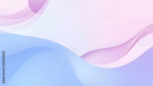 Pink abstract wave background with smooth curves and light design elements in a digital vector style