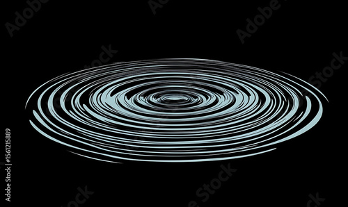 water in dynamic motion, isolated on black background for commercial use.