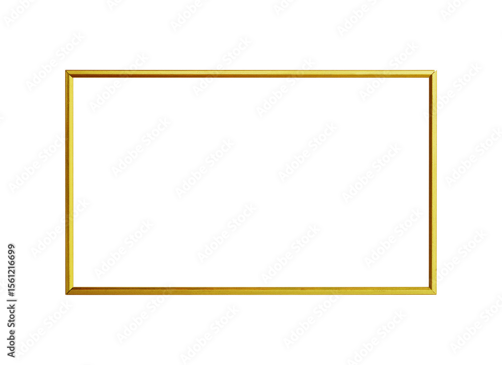 horizontal golden frame mockup for photo decoration horizontal golden frame mockup for photo decoration