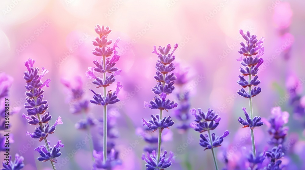 Obraz premium Lavender field blossom beauty