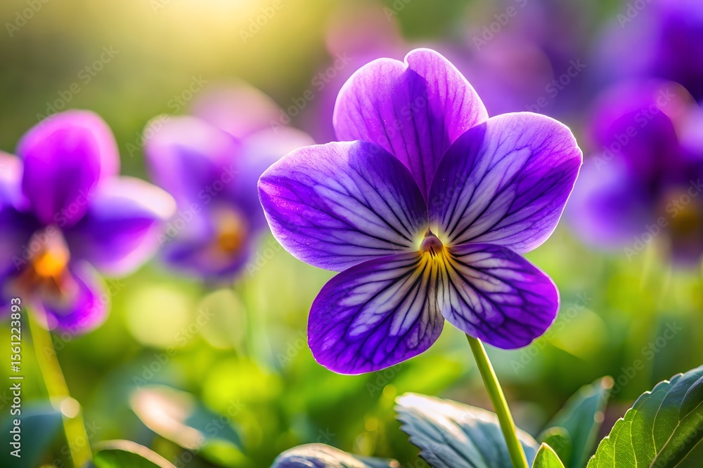 Fototapeta premium purple and white flowers