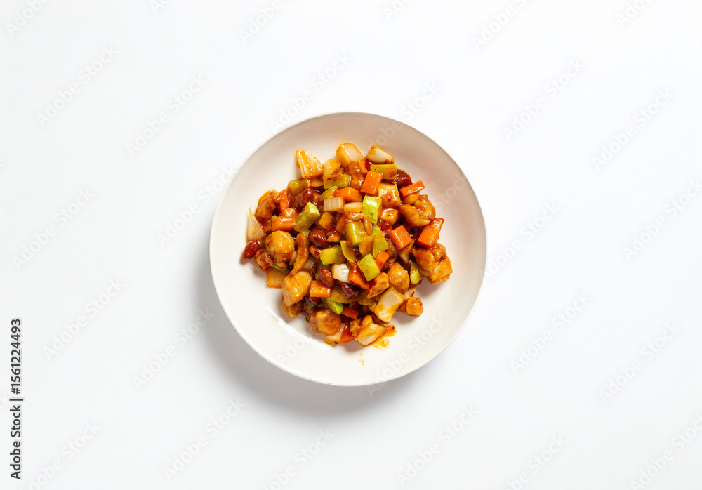 Stir fried Chicken with Nuts Stir fried Chicken with Nuts