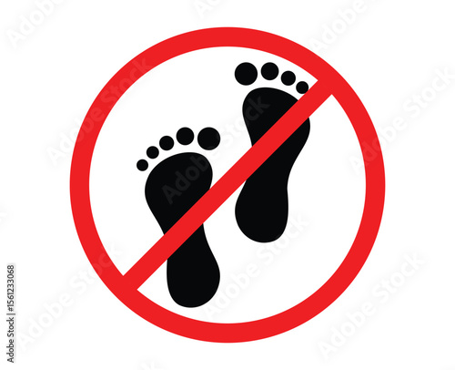 A sign that says please do not step. walk print. footprint sign. no footprints. keep off. do not step