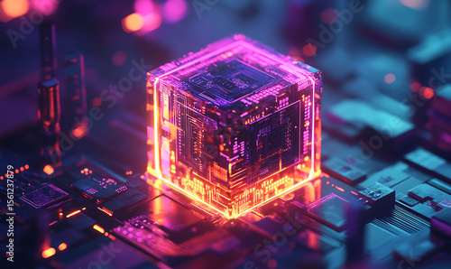 3D abstract visuals and futuristic elements isolated on black, designed for versatile commercial use across technology, minimal, sci-fi, and eco concepts