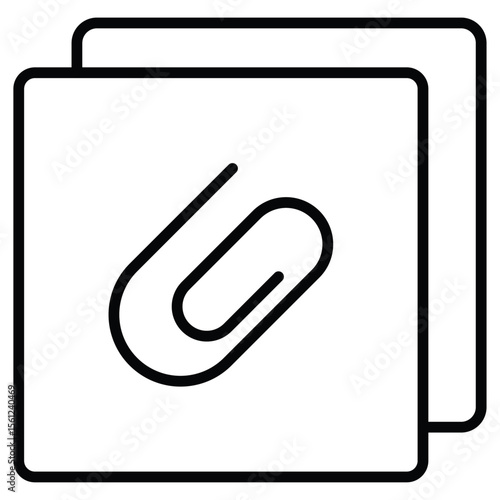 Enclosure icon Black and white outline flat sign vector