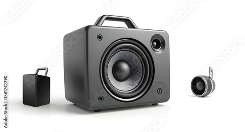 Audio speaker, Speaker icon, Music speaker, Loudspeaker, Sound icon, Speaker vector, Woofer, Subwoofer, Stereo speaker, Bluetooth speaker, Wireless speaker, Home audio system, Speaker graphic, Flat sp