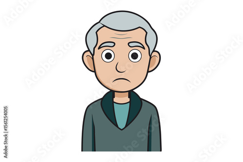 Aging Gracefully: A poignant portrait of an older person, with a hint of melancholy in their eyes, invites contemplation of life's journey.