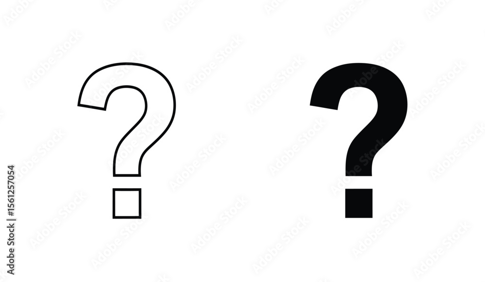 Question icon set. question mark icon. Question icon set. question mark icon.
