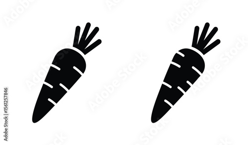 Carrot icon, Carrot sign vector for web site Computer and mobile app