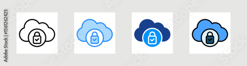 Security System Icon Collection Set Multiple Style