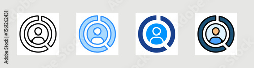 Demographics Icon Collection Set Multiple Style