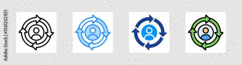 Omnibus Icon Collection Set Multiple Style