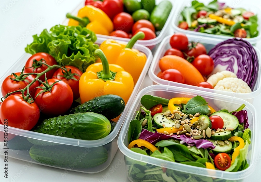 Ready-to-Eat Healthy Ingredients for Weekly Planning Ready-to-Eat Healthy Ingredients for Weekly Planning