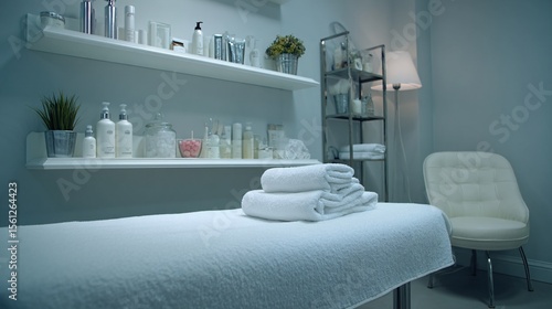 Beautiful Modern Interior of a New Spa Salon with Clean Aesthetics and Relaxing Atmosphere for Clients