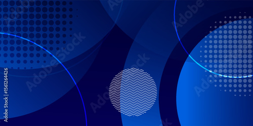 Abstract blue geometric background. Dynamic shapes composition. vector illustration. eps 10