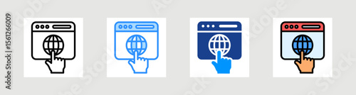 Web Browser Icon Collection Set Multiple Style
