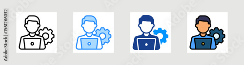 Administrator Icon Collection Set Multiple Style