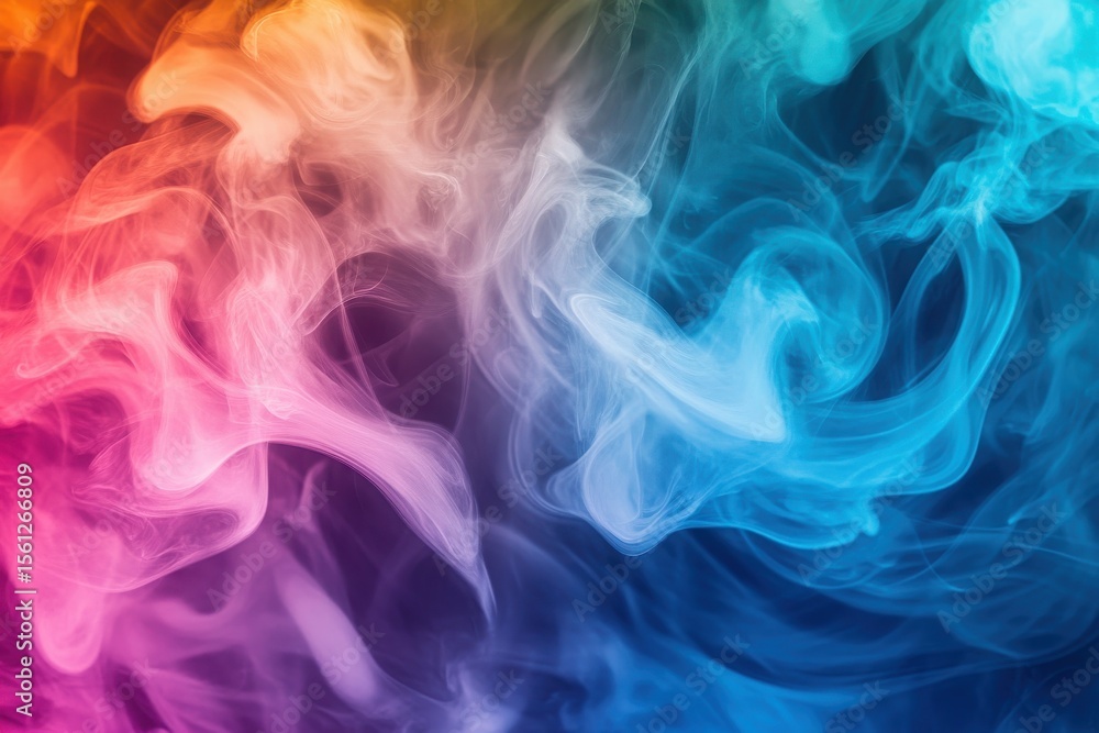 Abstract Colorful Smoke Vivid Swirls and Hues Abstract Colorful Smoke Vivid Swirls and Hues