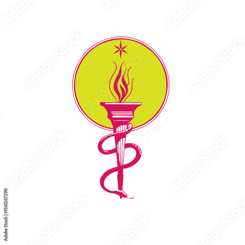 Medical Torch of Knowledge and Healing