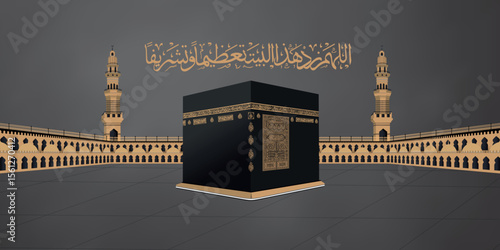 Golden Gate Bridge and Great Mosque of Cordoba iconic landmarks illustration