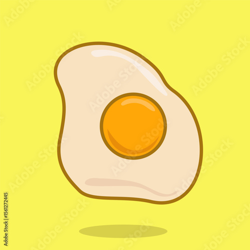 sunny side up egg illustration