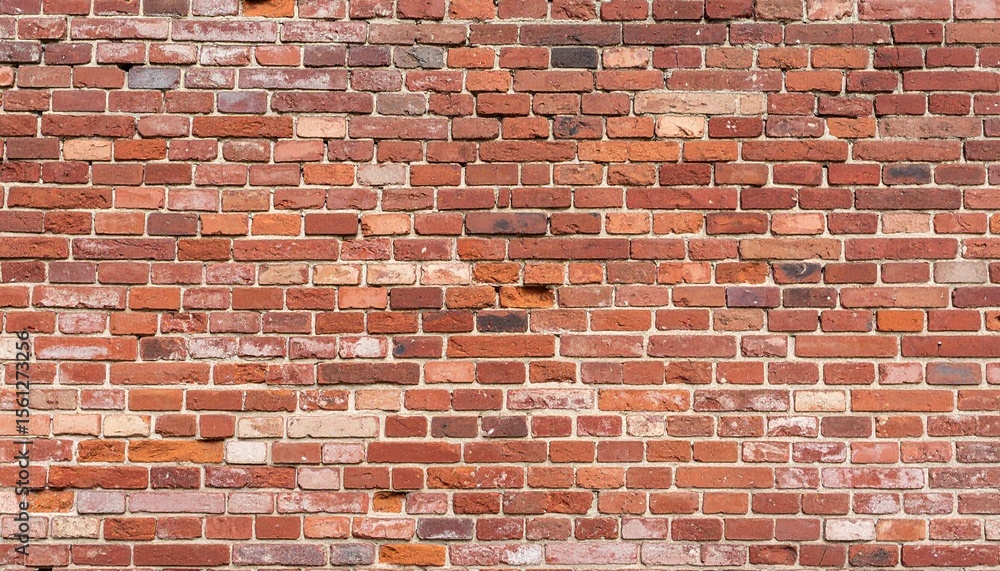 Fototapeta premium Old wall background with stained aged bricks