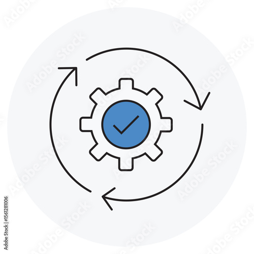 Agile Cycle icon, Driving Innovation Through the Agile Cycle, Adaptive Progress Mastering the Agile Development Loop, vector