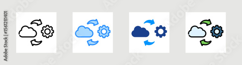 Hybrid Icon Collection Set Multiple Style