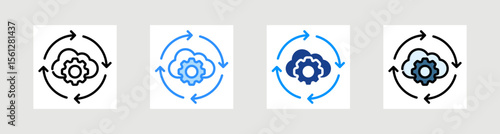 Operating Icon Collection Set Multiple Style