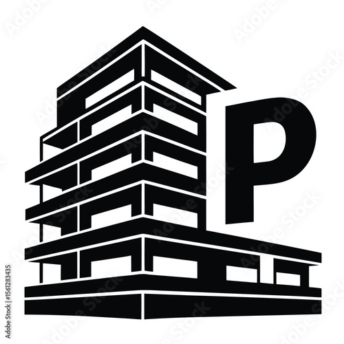 Multi story parking building with