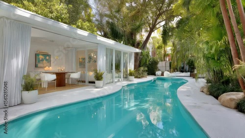 Wallpaper Mural Poolside Retreat Torontodigital.ca