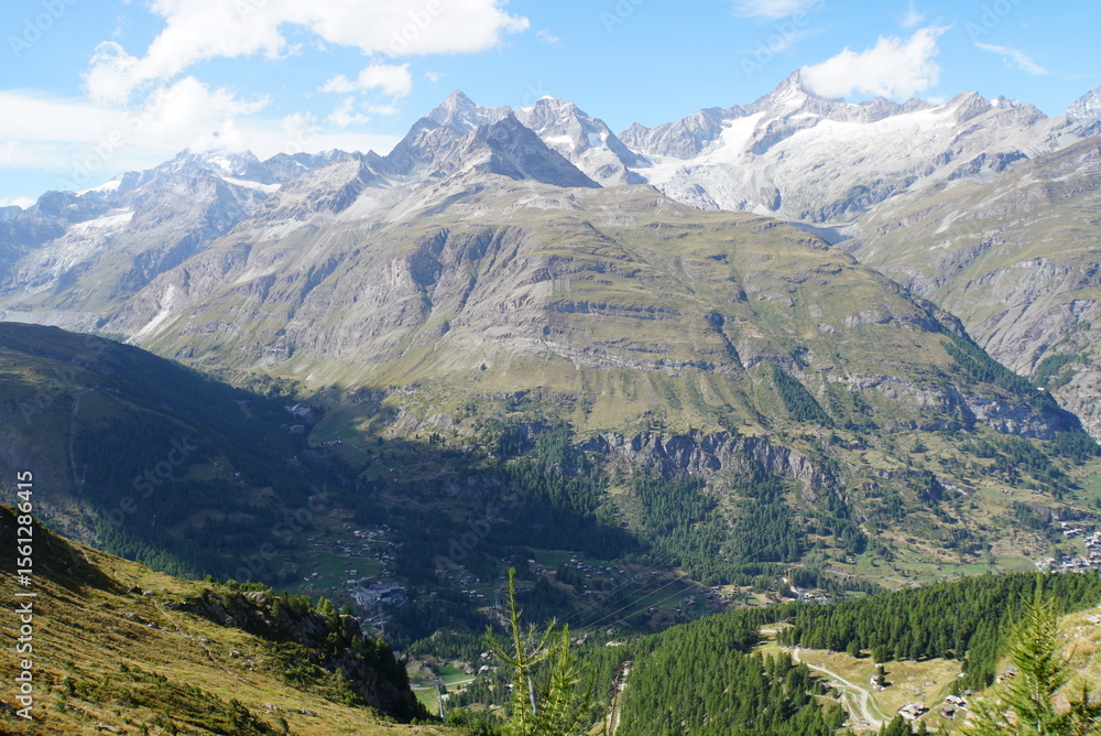 Naklejka premium Swiss Alps view - Zermatt, Switzerland 