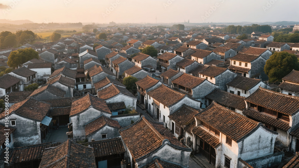 Obraz premium aerial view of prague