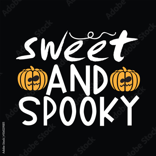 sweet and spooky svg t-shirt design