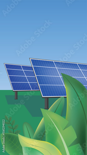 Green environmental illustration
