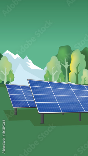 Green environmental illustration