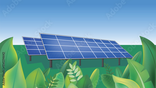 Green environmental illustration