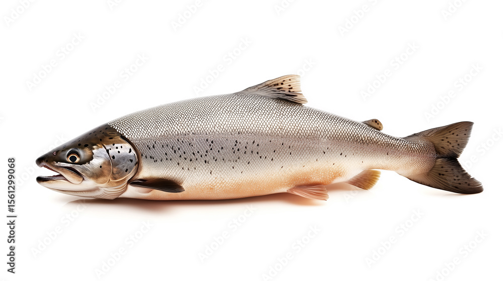 Obraz premium Salmon fish isolated on white