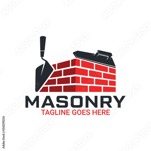 Home plastering logo design vector. Exterior and interior house work logo design icon template.eps
