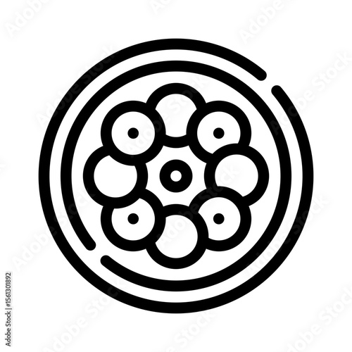 caprese line icon