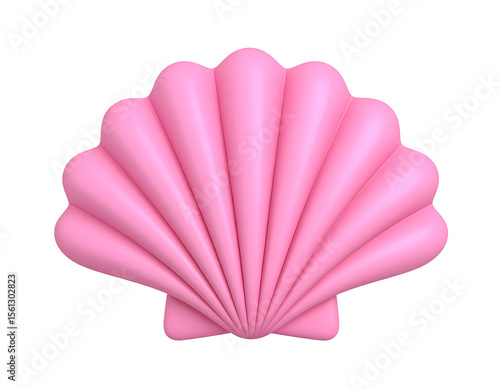 Pink Shell 3D Render