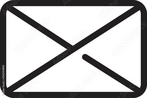 Simple Envelope Icon Clean Vector Graphic for Email, Mail, and Messaging Designs