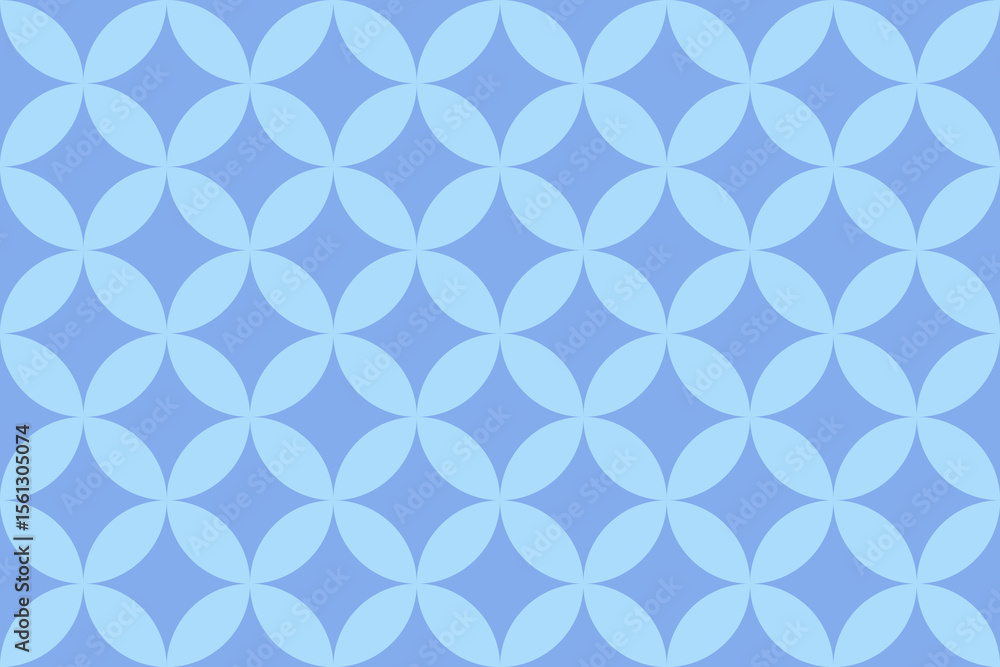 Seamless vector geometric pattern of quatrefoil shapes creating a diamond pattern, ideal for backgrounds, textiles, and decorative designs Seamless vector geometric pattern of quatrefoil shapes creating a diamond pattern, ideal for backgrounds, textiles, and decorative designs