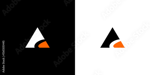 Creative Letter A Logo with route, Illustration, Design Inspiration, Vector, Icon