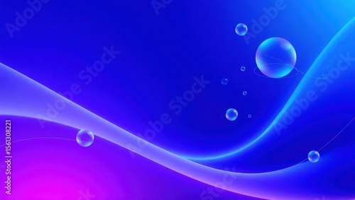 Clean modern wallpaper with smooth vertical gradients of blue and violet, abstract tech lines and floating transparent shapes, designed for app backgrounds or presentation design. Minimal but modern.