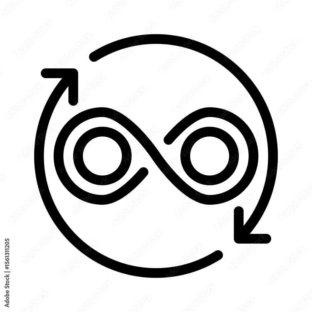 feedback loop line icon feedback loop line icon