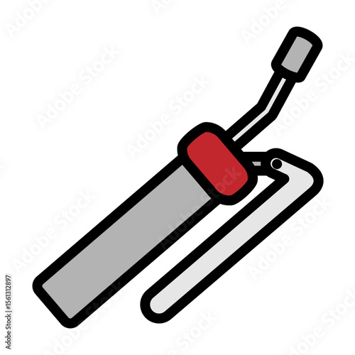 Grease Gun  Vector Filled Icon Design