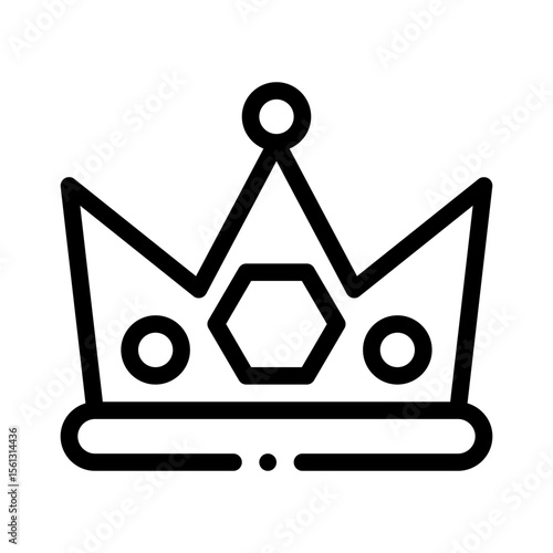 crown jewel line icon