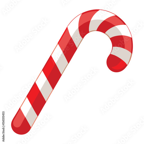 Candy cane with stripes