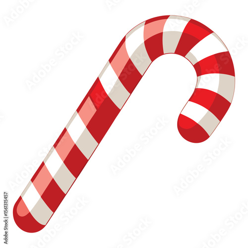 Candy cane with stripes